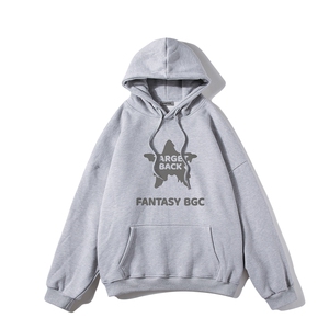 白底新款秋季时尚百搭字母印花复古宽松套头卫衣W373P40控58图片