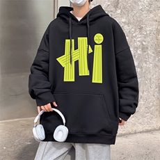 CM118卫衣男秋冬新款休闲美式外套ins宽松重磅纯棉大码长袖帽衫，女装短外套，星座304A