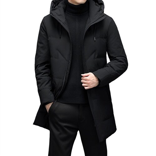 新款2023冬季羽绒服男装白鸭绒连帽外套中年爸爸装YYYR225-P320,男装羽绒服,电商B212（原钱塘6029）