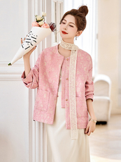 新中式G风刺绣外套女2025春季新款时尚气质风小个子短款上衣，女装短外套，乐吉娜