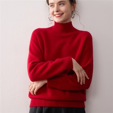 加厚山羊绒衫女半高领宽松毛衣25秋冬新款百搭针织打底衫内搭上衣，女装羊绒衫，暖绒情旗舰店