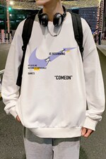 S6259-P28秋季圆领卫衣男大码韩版宽松长袖外套，男装卫衣，电商A040