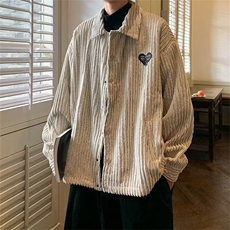 灯芯绒外套男春季ins潮牌美式复古高街宽松刺绣开衫夹克JK948-P70，男装夹克，星座1103-3