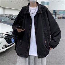 日系复古户外冲锋衣外套纯色情侣夹克ins潮防晒服男W3604-P52，男装夹克，星座512-2