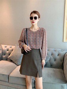 【现货】【】秋季时尚百搭雪纺上衣，其它，名门秀