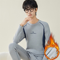 男士秋衣秋裤休闲情侣保暖内衣套装两件套TZ3819-P52，男装棉衣，星座310B-3
