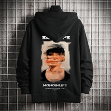 KS21213-P38加绒款-P43连帽开衫卫衣男运动外套大码班服网格，男装卫衣，电商A040A