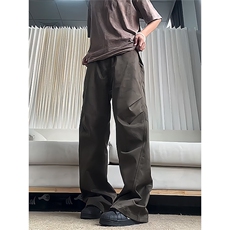 美式暗纹扎染工装裤男女款斜切弯刀裤子微喇长裤潮牌XCK130，男装工装外套，星座208-5