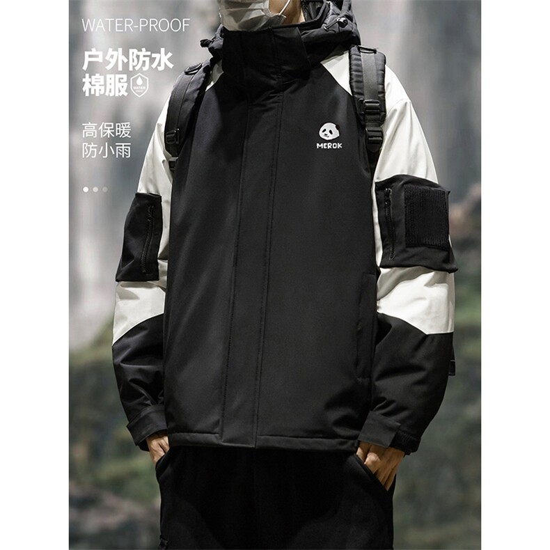 户外撞色棉服DT2264-TP125控价168冬季防风印花棉衣外套男,男装棉衣,电商A102-1