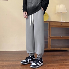 秋季新款休闲库珠地库空气基础卫裤针织包腰CK2301-P31控48，男装休闲裤，星座717