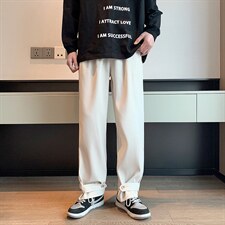 L春夏美式oversize裤子ins直筒高街宽松高级感男裤K2601-P34，男装休闲裤，星座512-2