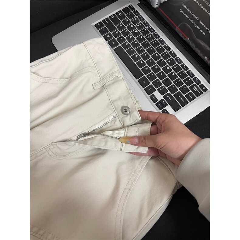 B221美式ins高街筒洗褪多口袋工装休闲牛仔裤LK26648-特P55控98,男装牛仔裤,电商B221
