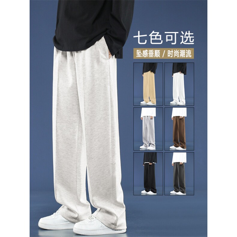 宽松美式直筒卫裤休闲阔腿裤潮流长裤WK70-1特批25,男装休闲裤,星座718-1
