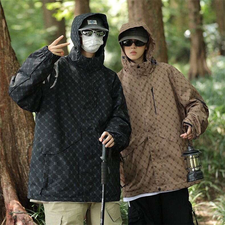 户外冲锋衣外套男女春秋款新款潮牌夹克防风防水登山服CF66-p65图片