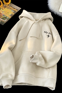 主推大  大码秋季高品质重磅刺绣麂皮绒连帽卫衣JF93-P55控78图片