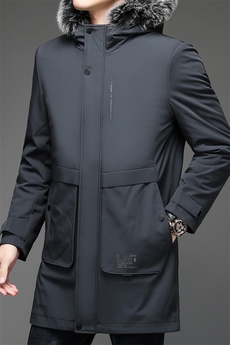 V3579钱塘2020-3冬季厚款商务休闲中年男士90鸭绒羽绒服P263,男装羽绒服,钱塘207-3