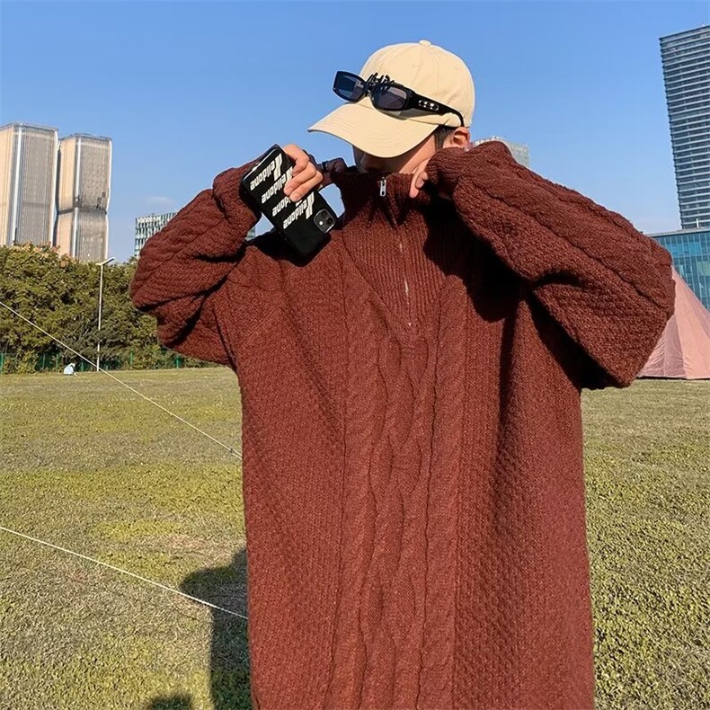 毛衣男港味2023秋季复古日系针织衫GM232P57,男装针织衫/毛衣,星座1116-2