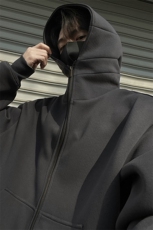 黑墙风2025春(现货)重磅460g高品质帽子结构卫衣开衫TTTB10-P85，男装卫衣，星座1315