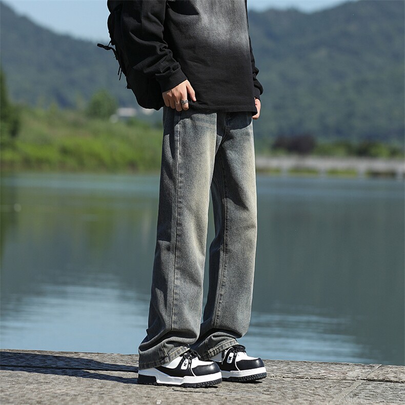 现货微喇修身小脚裤男生牛仔裤长裤KD616-P40控68,男装牛仔裤,电商D312-1