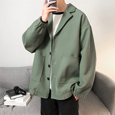 秋季宽松小西装男雅痞情侣休闲西服男装外套A071-X01-P80，男装西服套装，电商A071