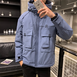 含 新款80%白鸭绒羽绒服男立领外套DS-B293-F701图片