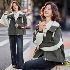 档口现货2025年冬季新款女装休闲/淑女三合一冲锋衣派克服两件套，女装派克服，靓星雨