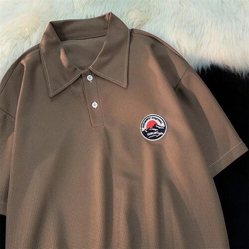 美式polo衫男夏季潮牌冰丝华夫格短袖T147P30，男装Polo衫，星座1116-2