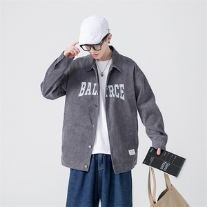 现货 春秋季百搭休闲宽松灯芯绒夹克男士 JK155-P60图片