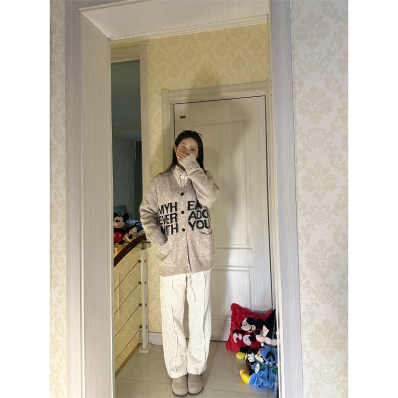 【有货】MY452HH-特P58秋冬高级感慵懒风开衫毛衣男美式针织外套,男装针织衫/毛衣,星座1007（原301D）