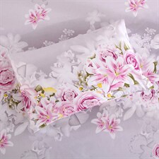 2023活性印花芦荟棉床笠单件床罩单件爱的花海，床品套件床笠，火星时代网供