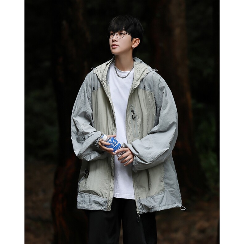 F355-P482024徒步连帽冲锋衣防晒衣薄款外套户外山,男装防晒衣,星座512-6
