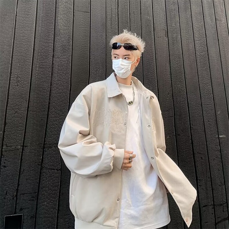 外套男士美式高街棒球服男款潮牌宽松上衣服休闲百搭夹克防风,男装夹克,星座506A