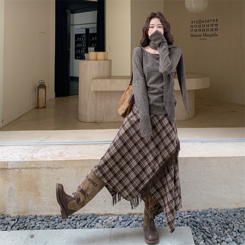 现货-春季新款咖色两件套203-9520-P155-K238,女装套装/套裙,浙宝203