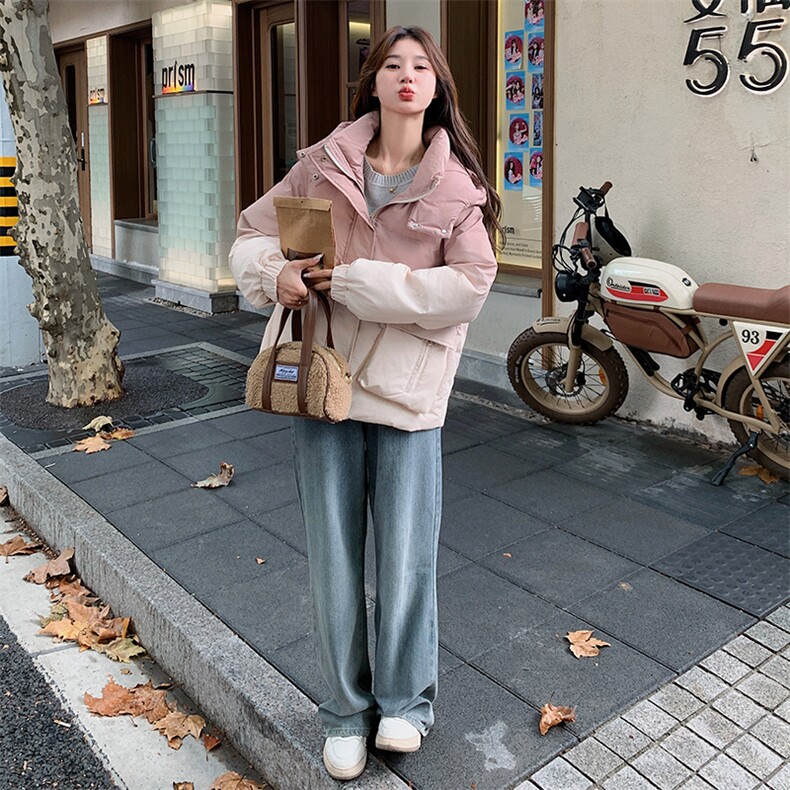 粉色短款渐变羽绒服女2025冬装新款超好看小个子加厚90白鸭绒外套,女装羽绒服,2C176