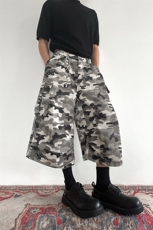 903-AK056-特P55【S-3XL】白迷彩七分短裤3，男装牛仔裤，星座903