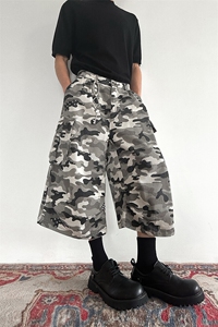 903-AK056-特P55  【S-3XL】 白迷彩七分短裤3图片