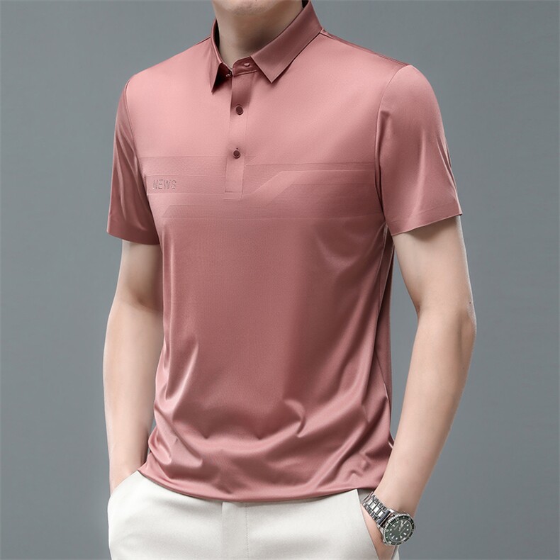 F83335男士2023年夏季新款百搭T恤男短袖商务休闲体恤男P62图片