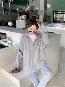 春季织带外套图片