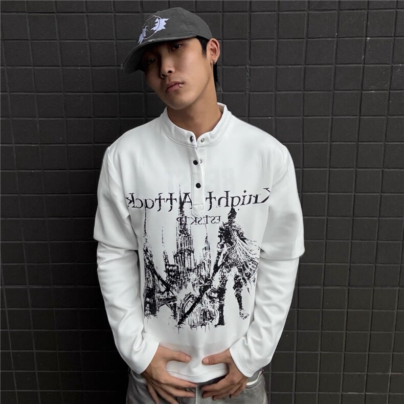 「手缝线麦穗纹」长袖Polo衫高智感V领翻领肌理感打底衫t恤，女装T恤，星座506A