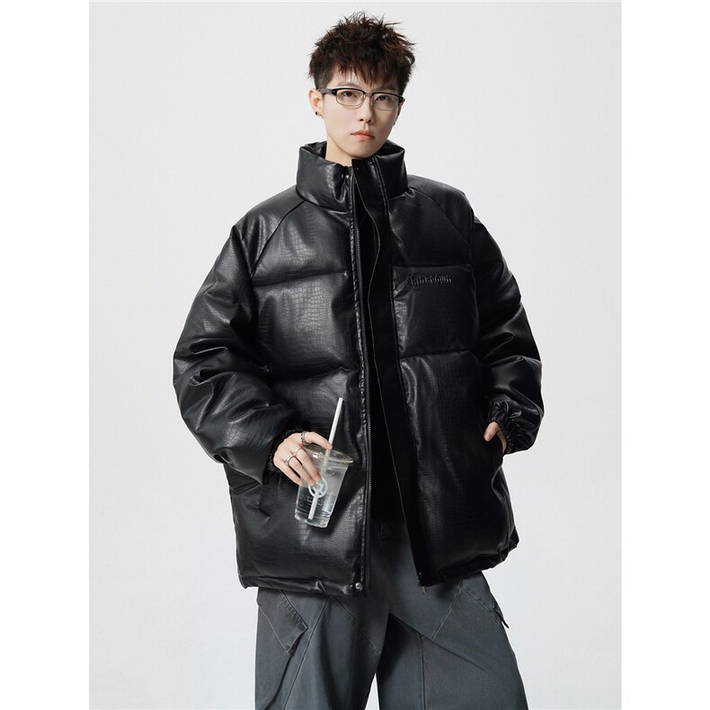 鳄鱼纹钢印字母大码M-5XL棉衣男MY77093P120控168抖音控198，男装棉衣，星座227-7