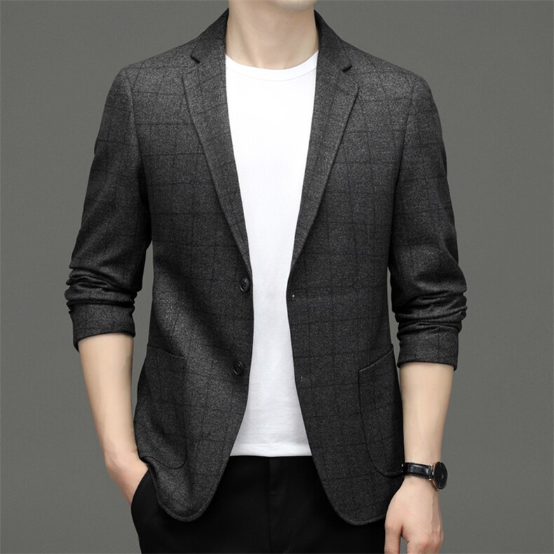 BF22613钱塘2020-2中年男士春秋新款百搭简约休闲西服外套P165,男装西服,钱塘207-2