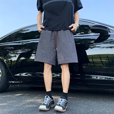 男士夏季新款潮流美式复古短裤薄款宽松透气速干运动五分裤子，男装牛仔裤，星座506A