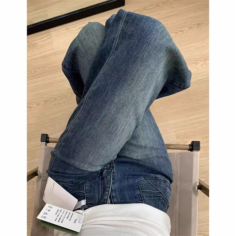 个性微喇牛仔裤女春秋季新款时尚显瘦显高时尚喇叭拖地牛仔裤潮,男装牛仔裤,星座1210-1