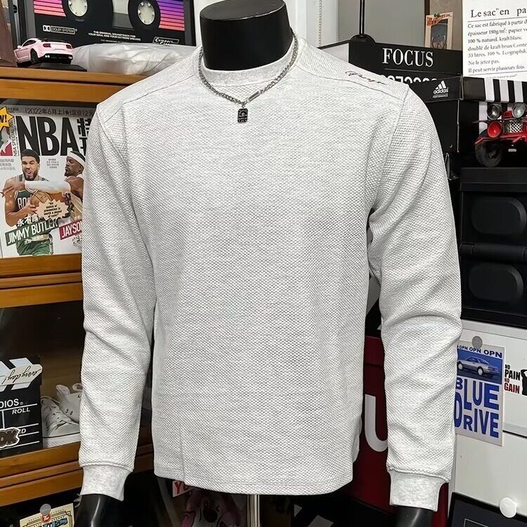 潮牌重磅刺绣卫衣男春秋百搭宽松休闲情侣上衣WLW699-P38加绒48,男装卫衣,星座1008