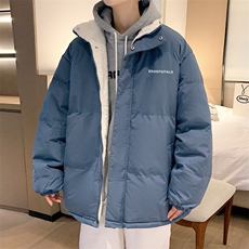 ！2023秋冬简约字母印花男士加绒棉衣立领棉服外套MY101特P78，男装棉衣，电商B220