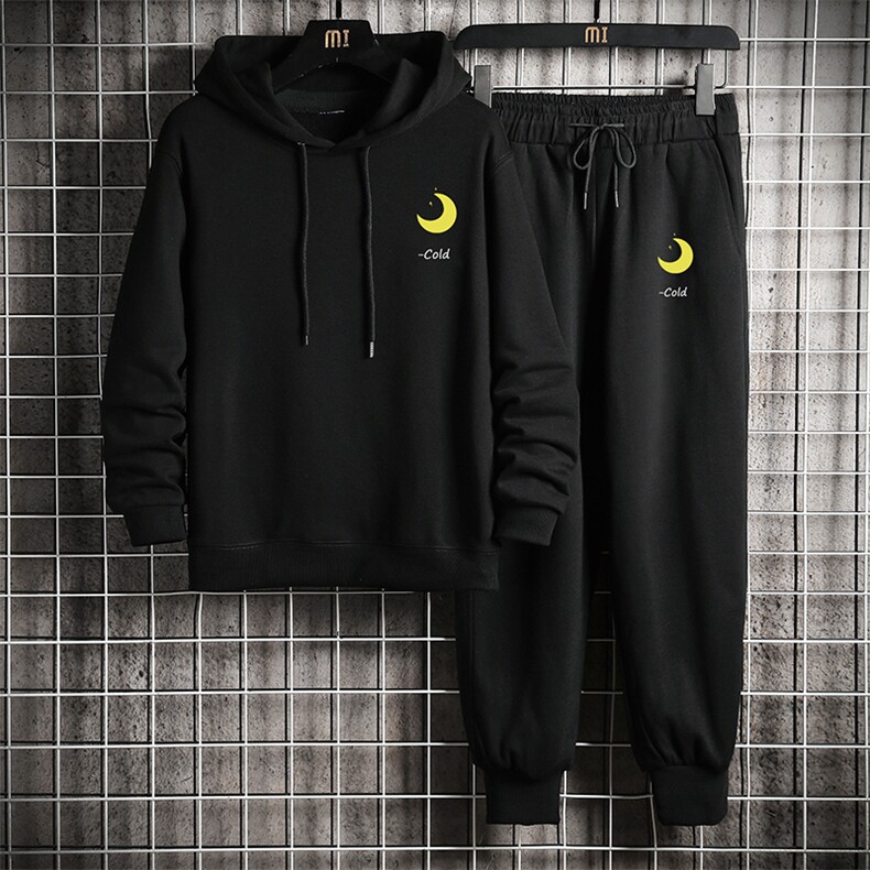 TL8047-P80 连帽卫衣套装男运动套装两件套长袖运动服 网格挂拍图片