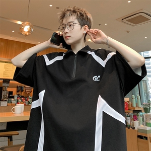 抖音品质！重磅夏季美式冰丝POLO衫男潮流宽松短袖XP2405-P45控68图片