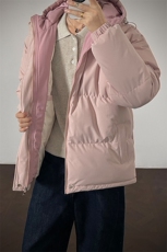 支持二开冬装加棉加厚连帽棉服男女大码棉衣外套面包服M811-P70，男装棉衣，电商A441