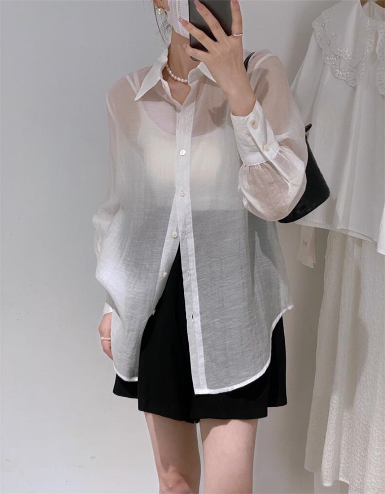 防晒衬衫，女装衬衫，驿谷