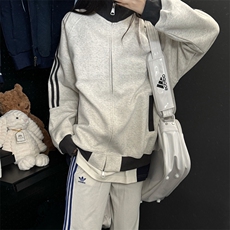 抖音得物高品质26春装美式高街重磅结构拼接织带立领卫衣外套CM42，女装短外套，电商A486